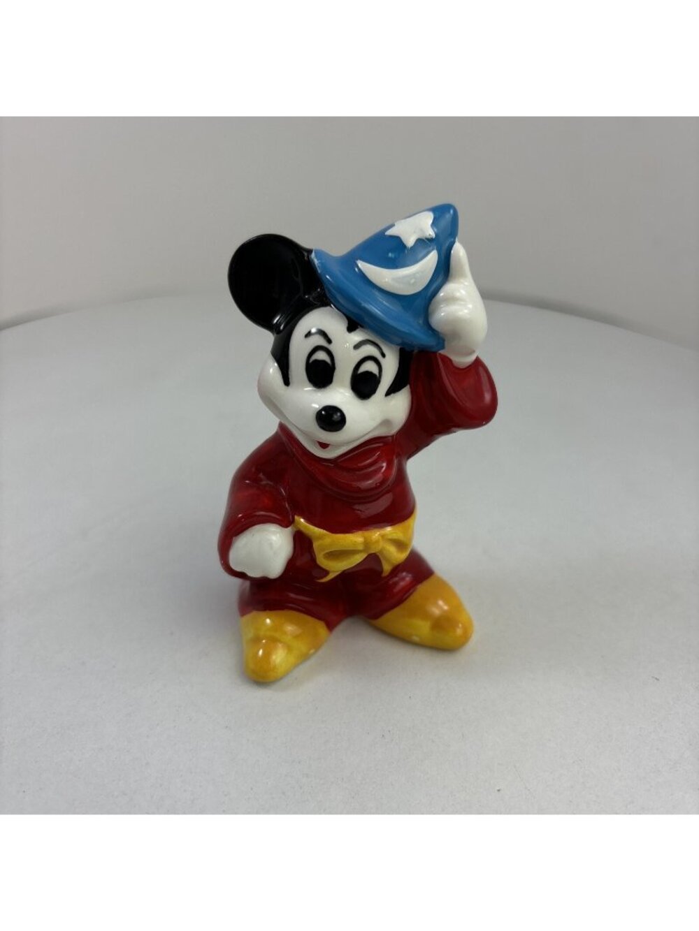 Vtg Disney Japan MICKEY MOUSE Ceramic Figurine Sorcerer's Apprentice Fantasia!